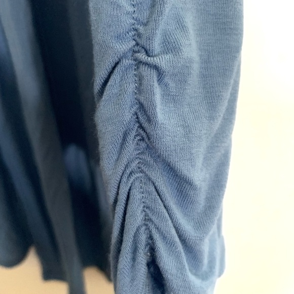 Blue Open Cardigan Shirt Ladies Large Classic Editions - Picture 6 of 8